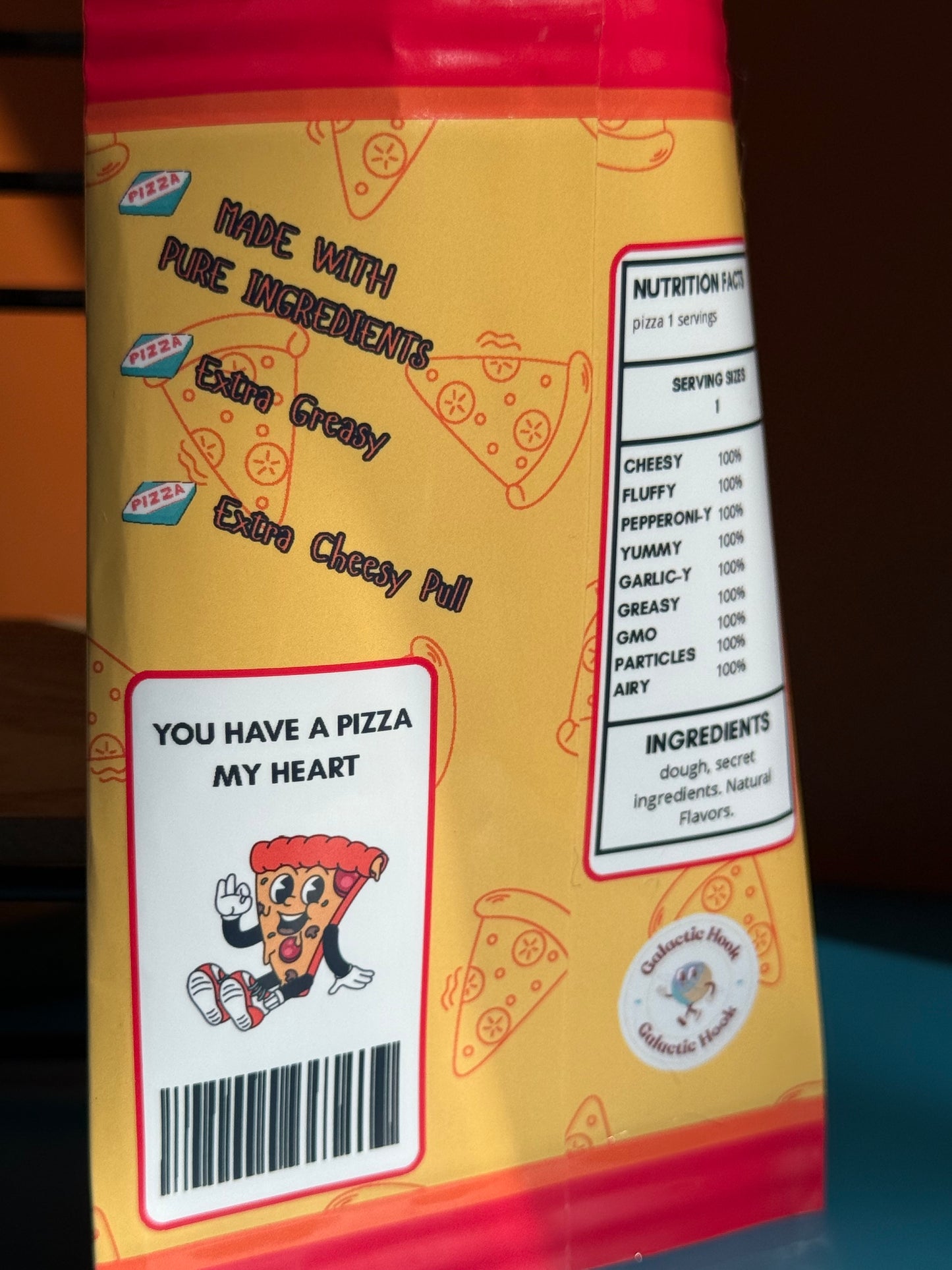 Emergency Pizza Keychain