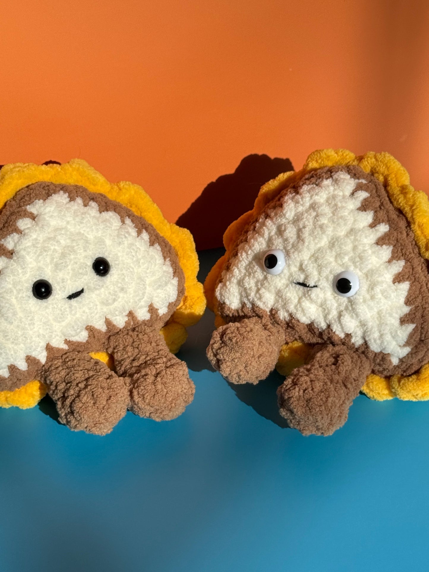 Half of a Grilled Cheese Plushie