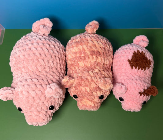 Pot Belly Pig No-Sew Crochet Pattern