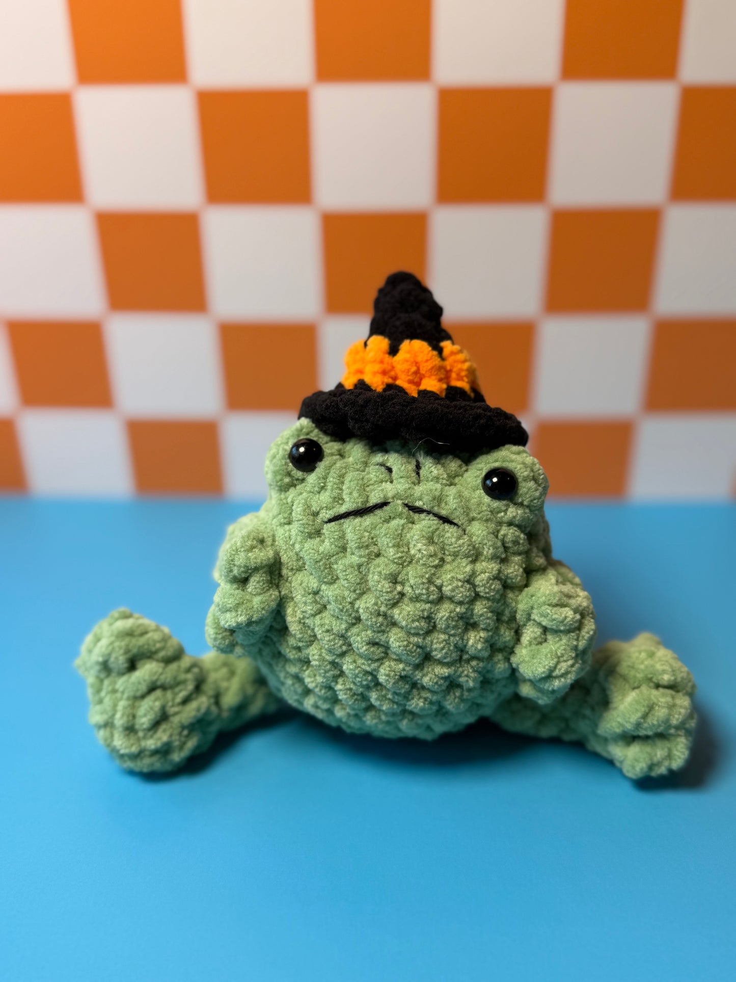 Unamused Frog Crochet Pattern | No-Sew or Sew Options | Accessories
