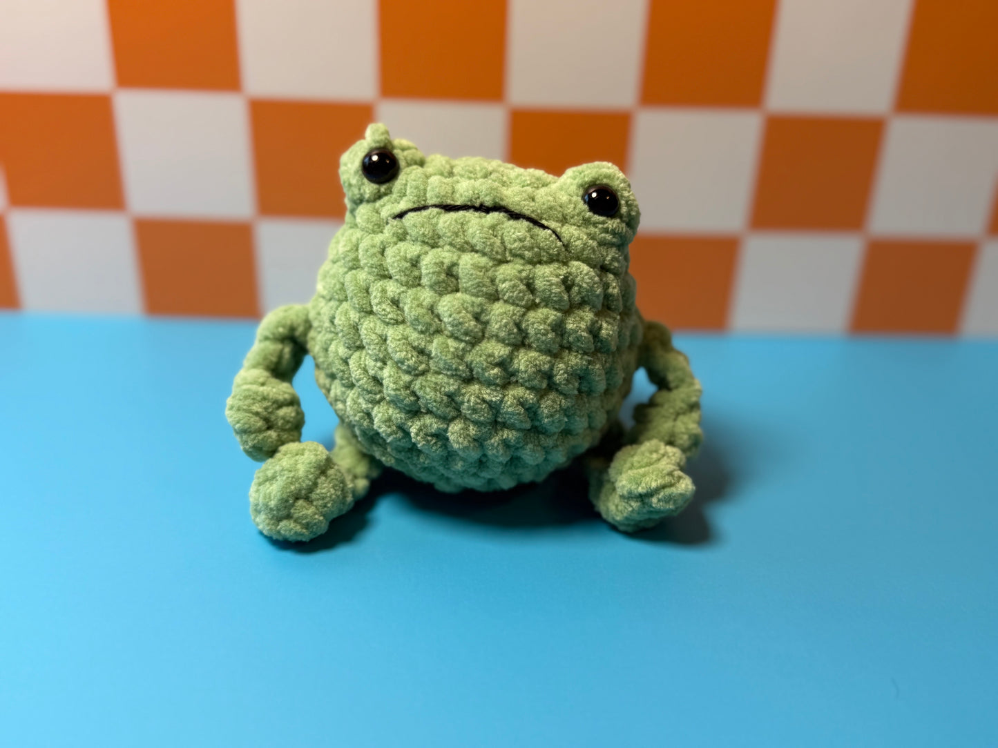 Unamused Frog Crochet Pattern | No-Sew or Sew Options | Accessories
