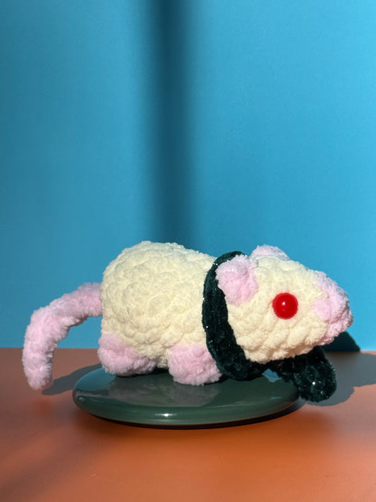 Baby Rat w/ Scarf Plushie