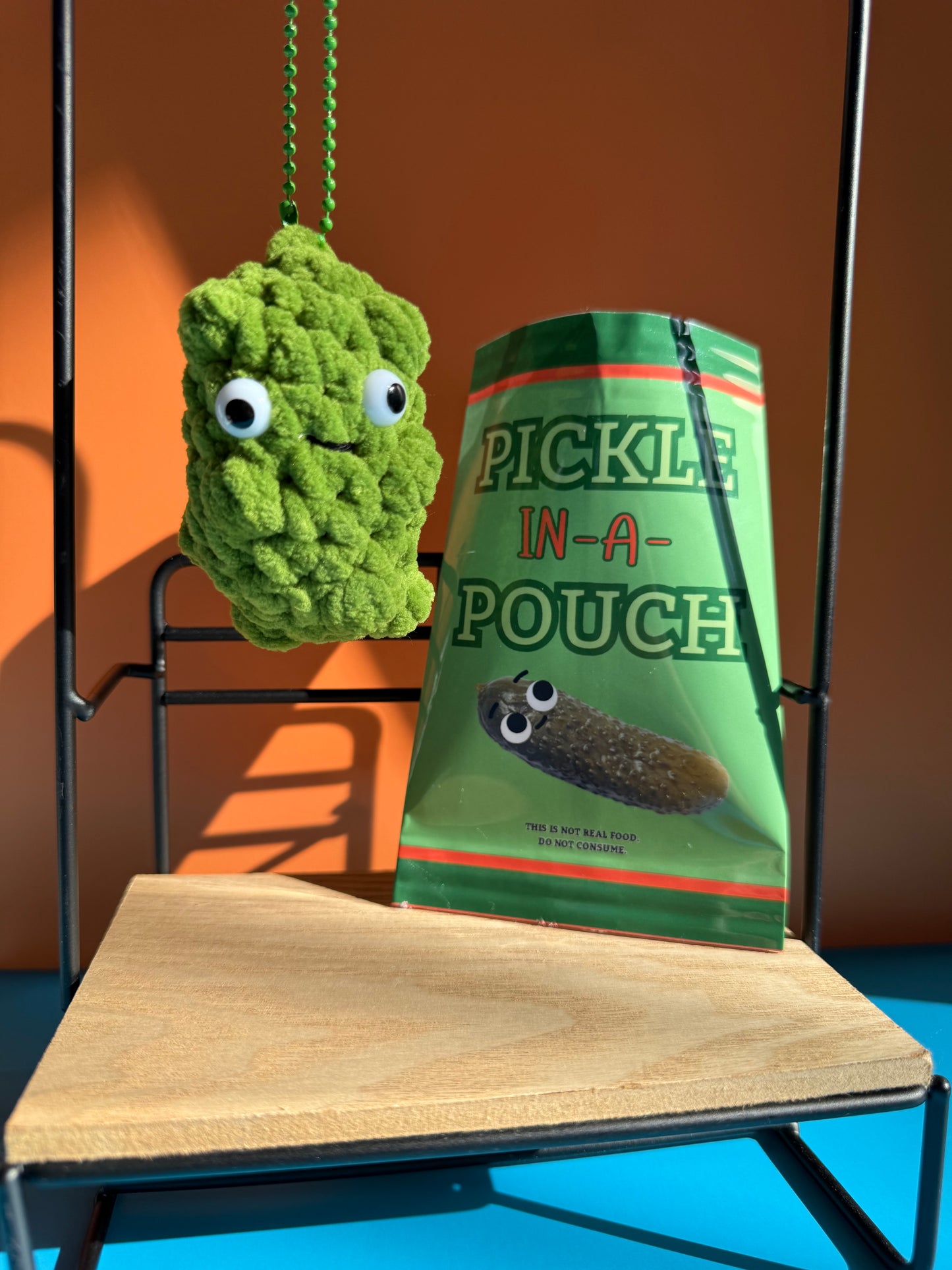 Pickle-in-a-Pouch Keychain