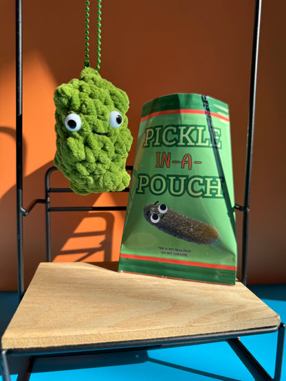 Pickle-in-a-Pouch Keychain