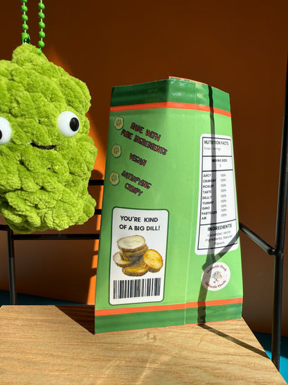 Pickle-in-a-Pouch Keychain