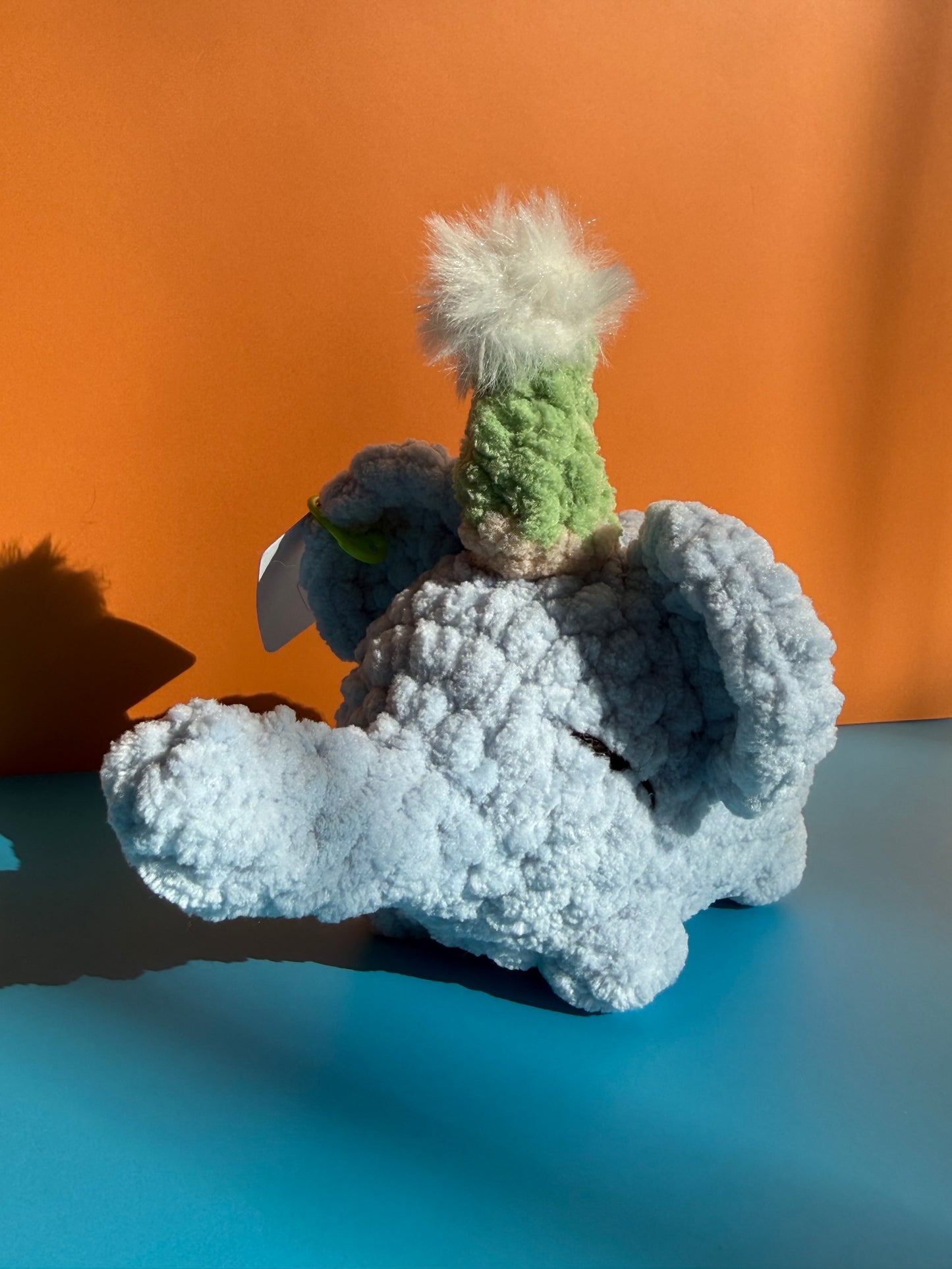 Sleepy Elephant w/ Hat Plushie