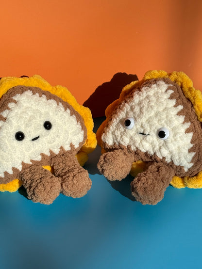 Half of a Grilled Cheese Plushie