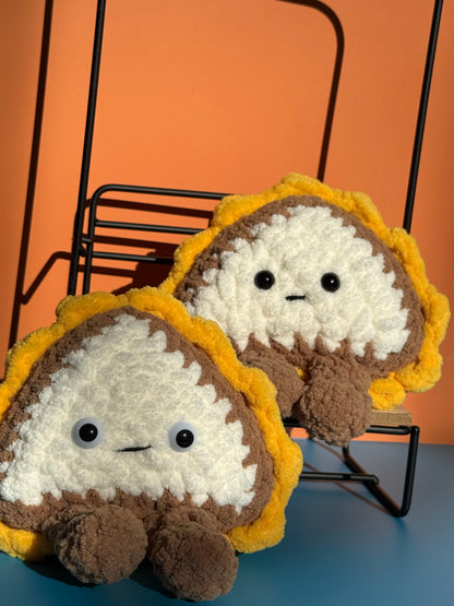 Half of a Grilled Cheese Plushie