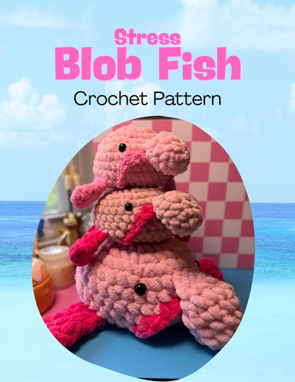 Stress Blob Fish Crochet Pattern